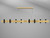 Accord Lighting - 1524.49 - Eight Light Pendant - Flow - Organic Gold