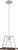Nuvo Lighting - 60-6882 - One Light Mini Pendant - Outrigger - Brushed Nickel / Nutmeg Wood