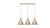 Accord Lighting - 1538.48 - Three Light Pendant - Corda - Organic Cappuccino