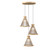Accord Lighting - 1541.34 - Three Light Pendant - Corda - Maple