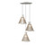 Accord Lighting - 1541.47 - Three Light Pendant - Corda - Organic White
