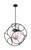 Nuvo Lighting - 60-6947 - Three Light Pendant - Aurora - Black / Vintage Brass