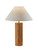 Adesso Home - 1509-12 - Table Lamp - Martin - Natural Oak Wood W. Antique Brass Accent