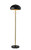 Adesso Home - 1563-21 - Two Light Floor Lamp - Cap - Black & Antique Brass