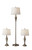 Adesso Home - 1583-22 - 3 Piece Floor and Table Lamp Set - Glendale - Brushed Steel