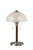 Adesso Home - 4050-15 - Two Light Table Lamp - Lexington - Walnut Rubber Wood W. Brushed Steel
