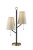 Adesso Home - 4175-01 - Two Light Table Lamp - Daniel - Black W. Antique Brass
