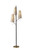 Adesso Home - 4176-01 - Three Light Floor Lamp - Daniel - Black W. Antique Brass