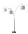 Adesso Home - 4238-22 - Three Light Floor Lamp - Trinity - Brushed Steel