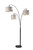 Adesso Home - 4250-01 - Three Light Arc Lamp - Bowery - Black