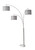 Adesso Home - 4250-22 - Three Light Floor Lamp - Bowery - Brushed Steel