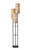 Adesso Home - 4305-01 - Three Light Floor Lamp - Trio - Black W. Antique Brass
