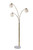 Adesso Home - 4316-21 - Three Light Arc Lamp - Remi - Antique Brass