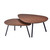 Adesso Home - WK2125-15 - Coffee Table - Hendrix - Oak Veneer In Walnut Color On Mdf & Matte Black