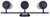 Kinslea Three Light Vanity (IVL1165A03BK-FR)