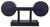 Britton Two Light Vanity (IVL1234A02BK-FO)