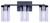 Britton Three Light Vanity (IVL1234A03BK)
