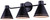 Canarm - IVL1237A03BK - Three Light Vanity - Albie - Matte Black