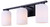 Canarm - IVL1241A03BK - Three Light Vanity - Bram - Matte Black