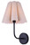 Canarm - IWF1239A01BK - One Light Wall Sconce - Iris - Matte Black