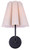 Iris One Light Wall Sconce (IWF1239A01BK)