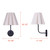 Iris One Light Wall Sconce (IWF1239A01BK)