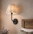 Iris One Light Wall Sconce (IWF1239A01BK)