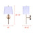 Seraphina One Light Wall Sconce (IWF2275B01GD)
