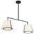 Fulton Four Light Chandelier (FUL-906-BK)