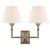 Visual Comfort Signature - AH 2320AN-L - Two Light Wall Sconce - Jane - Antique Nickel
