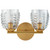 Visual Comfort Signature - ARN 2419HAB-SG - Two Light Wall Sconce - Gisela - Hand-Rubbed Antique Brass