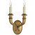 Visual Comfort Signature - CHD 2466AB - Two Light Wall Sconce - Fluted Horn - Antique-Burnished Brass