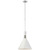 Visual Comfort Signature - S 5641PN-WHT - One Light Pendant - Liam - Polished Nickel