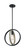 Nuvo Lighting - 60-6984 - One Light Mini Pendant - Augusta - Black / Wood