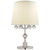 Visual Comfort Signature - TOB 3914PN/CG-L - One Light Bedside Lamp - Voltaire - Polished Nickel/Crystal