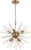 Nuvo Lighting - 60-6994 - Eight Light Chandelier - Cirrus - Vintage Brass
