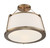 Nuvo Lighting - 60-6997 - Three Light Semi Flush Mount - Cutty - Burnished Brass