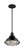 Nuvo Lighting - 60-7003 - One Light Pendant - Newbridge - Gloss Black / Silver