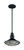 Nuvo Lighting - 60-7033 - One Light Pendant - Blue Harbor - Gloss Black / Silver