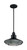 Nuvo Lighting - 60-7034 - One Light Pendant - Blue Harbor - Gloss Black / Silver