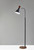 Adesso Home - HW-F3652A - LED Floor Lamp - Black/Walnut