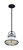 Nuvo Lighting - 60-7083 - One Light Pendant - Upton - Gloss White / Black Accents