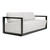 Uttermost - 53134 - Sofa - Remsen - Black