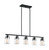 Nuvo Lighting - 60-7104 - Five Light Island Pendant - Skybridge - Matte Black