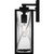 Zarah One Light Outdoor Wall Mount (ZAR8405MBK)