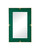 Currey and Company - 1000-0179 - Mirror - Orin - Green / Brushed Brass