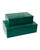 Currey and Company - 1200-1122 - Box Set of 2 - Orin - Green / Brushed Brass