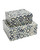 Currey and Company - 1200-1134 - Box Set of 2 - Ovoid - White / Blue