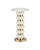Currey and Company - 4000-0282 - Drinks Table - Lambent - Peach / Brushed Brass / Natural