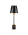 Currey and Company - 6700-0036 - One Light Table Lamp - Daphne - Black / Gold